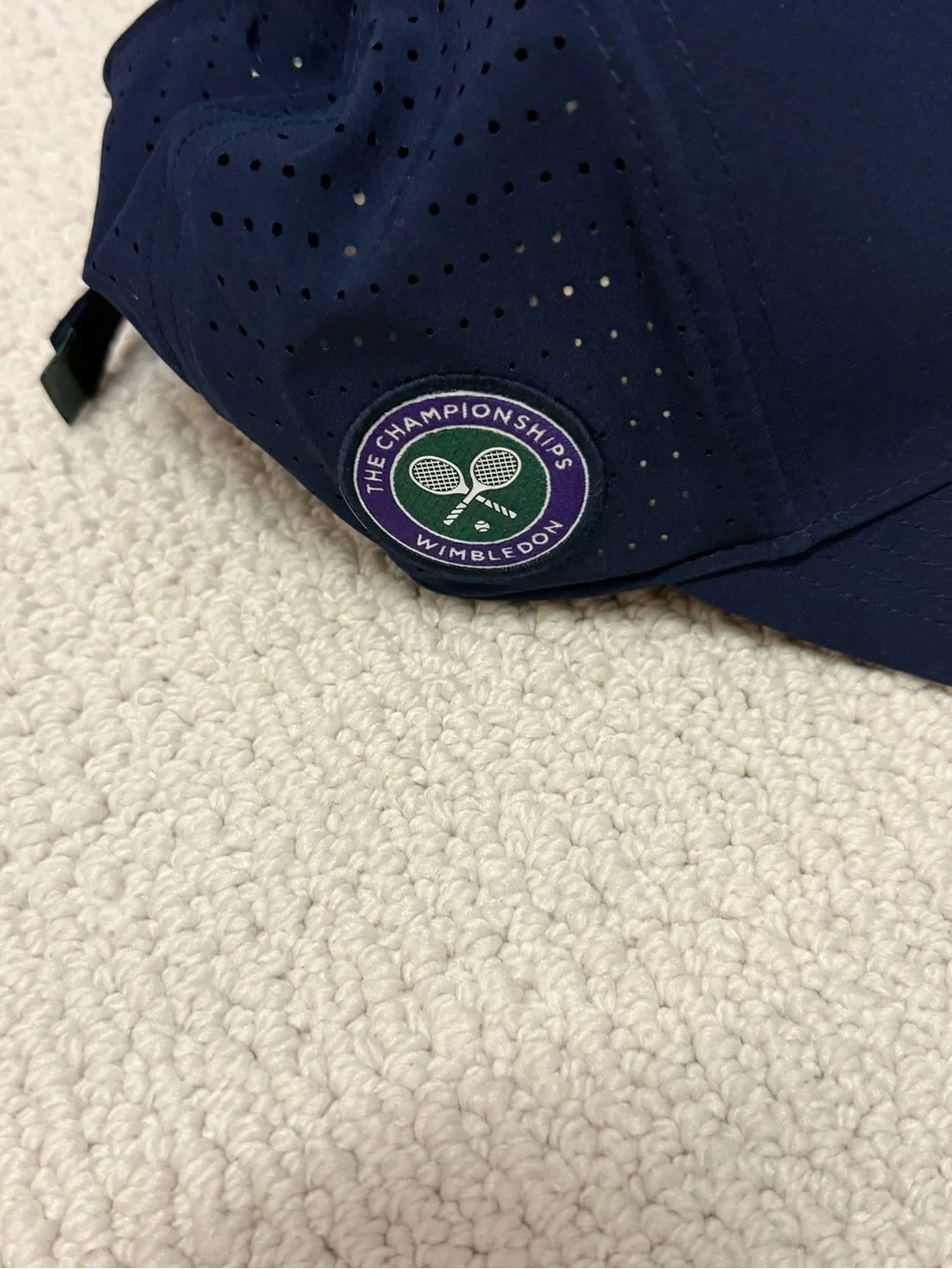 Polo by Ralph Lauren Navy Cap with White Polo Player Logo Wimbledon edition